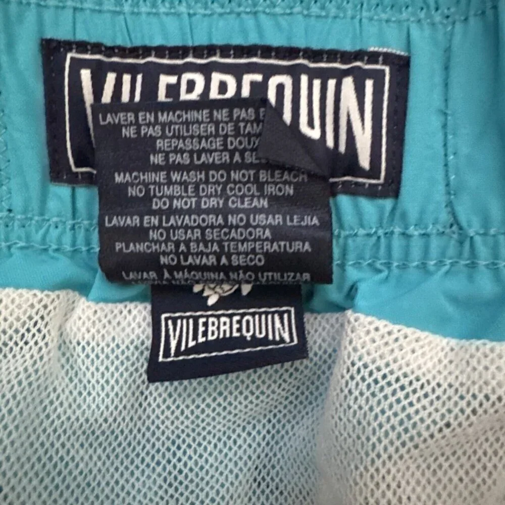 Vileberquin Flat Belt Swim Trunks Men's Size Small
